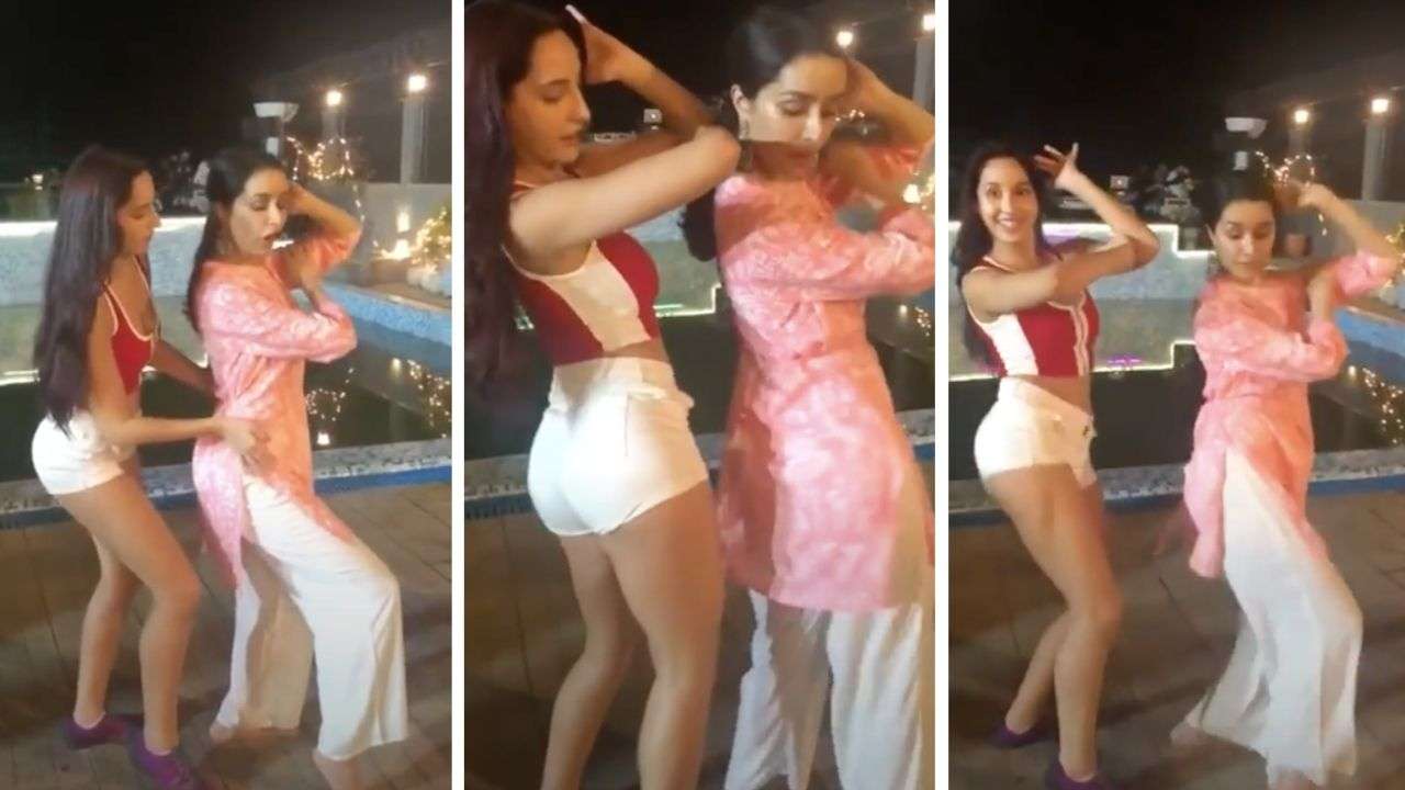 Nora Fatehi teaches 'Dilbar Dilbar' hook step to Shraddha Kapoor as she  screams in joy, old video goes VIRAL - Watch