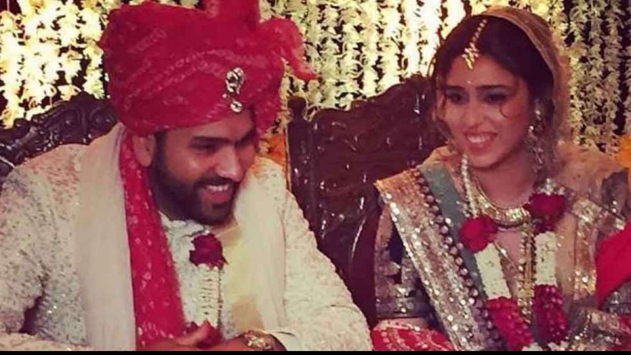 Rohit Sharma and Ritika Sajdeh's marriage