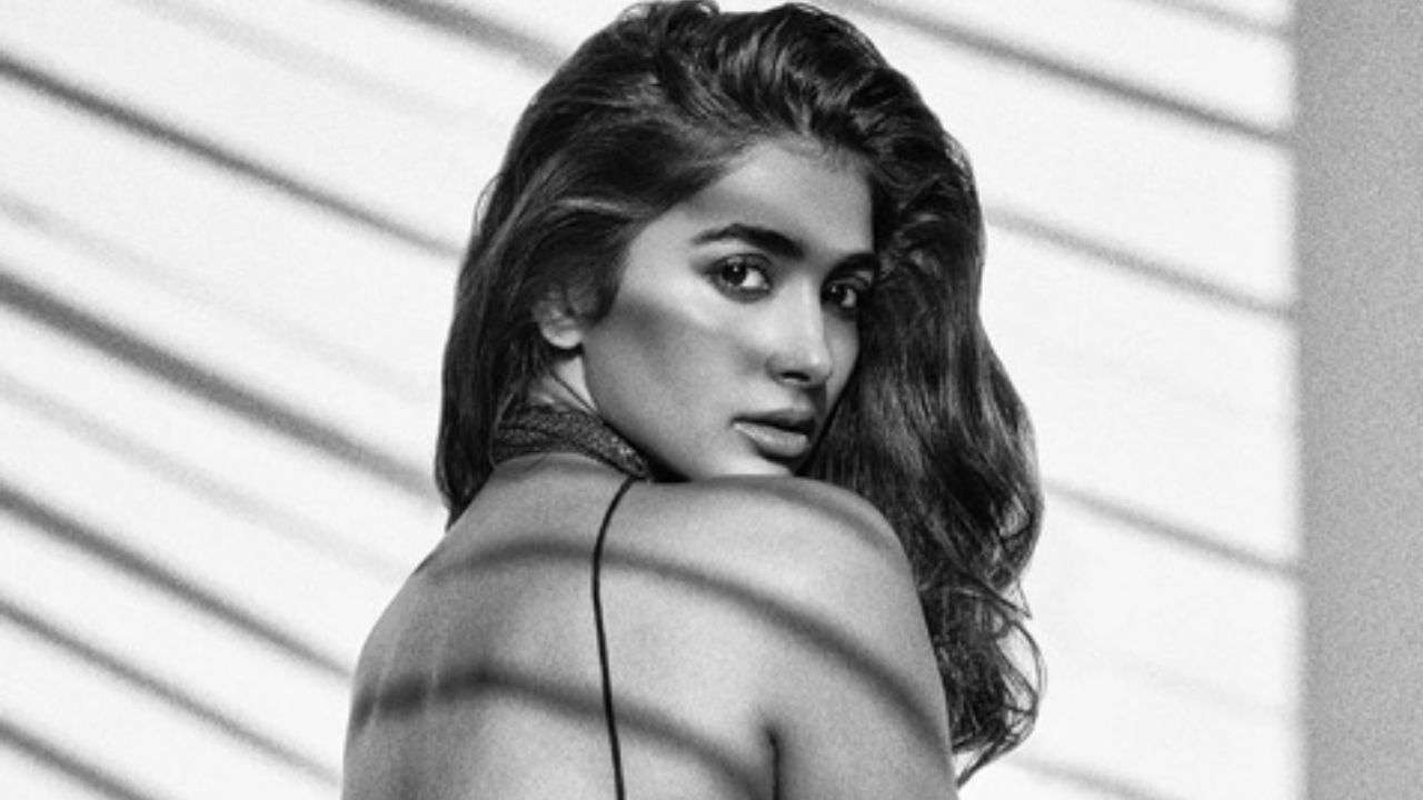 Pooja Sexy Rape Video - Pooja Hegde shares scintillating monochrome photo in sexy backless dress,  leaves fans wanting more