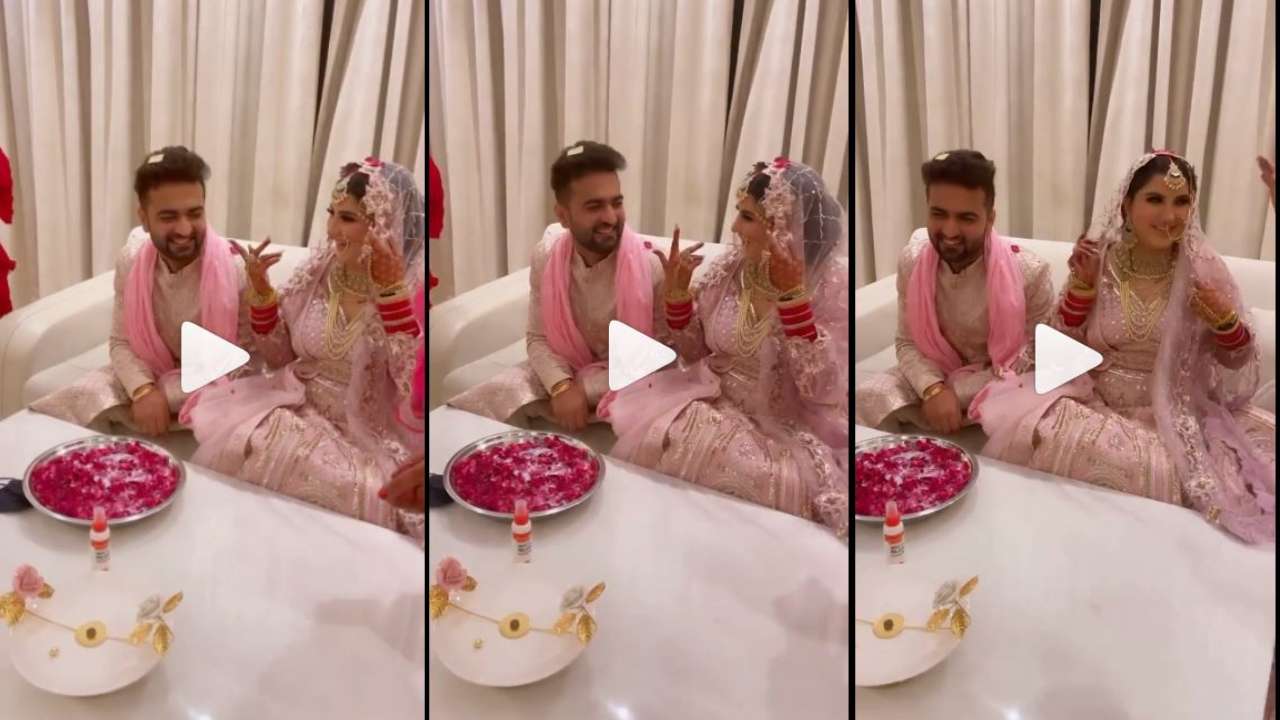 Dulha-dulhan ka khel: Jija tells his saali THIS about his bride - WATCH  viral video