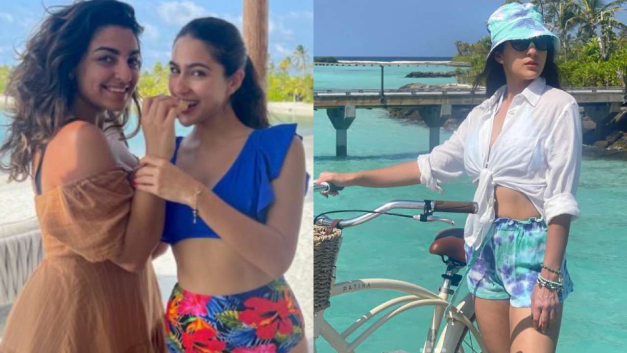 Sara Ali Khan Hot Sex - Sara Ali Khan's sexy floral bikini look from Maldives goes viral - See pic