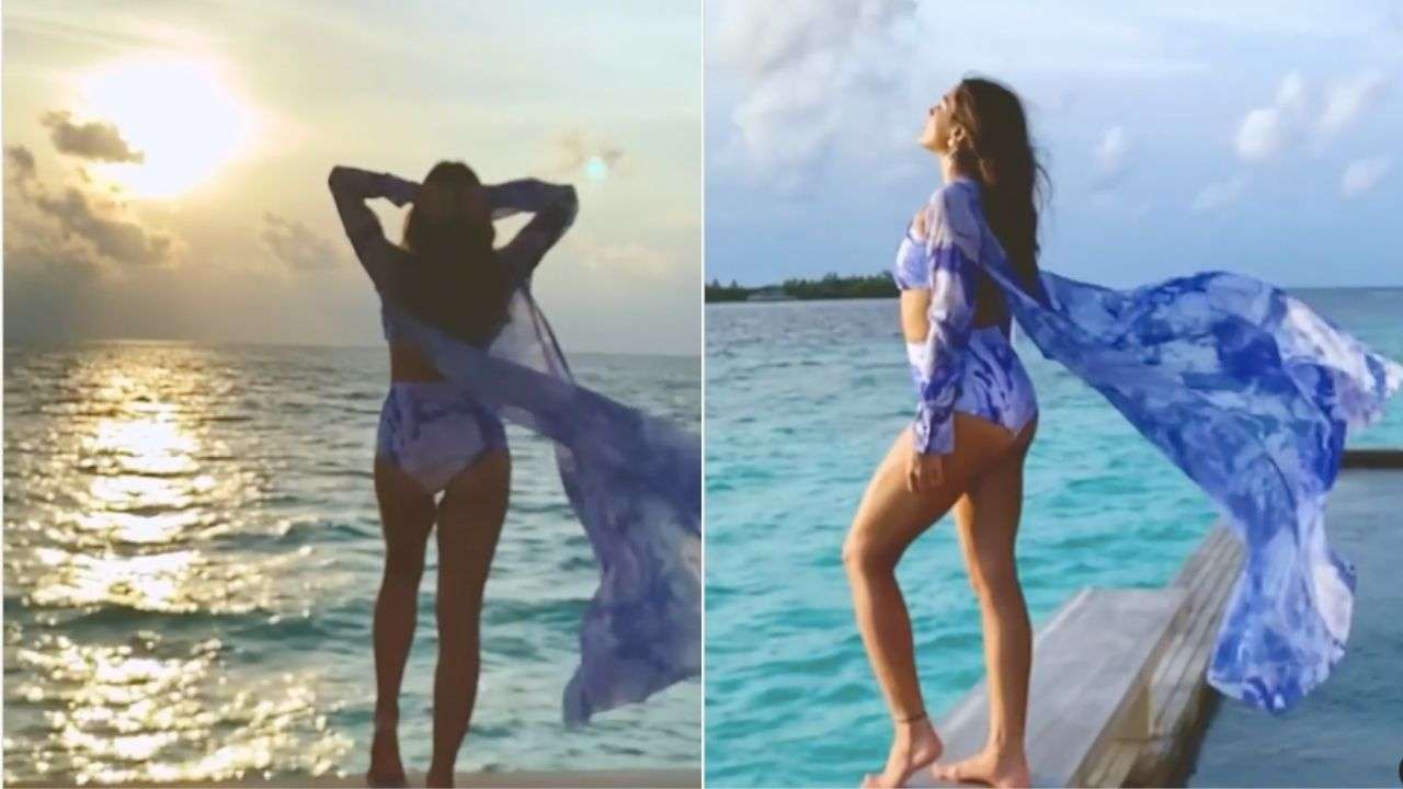 Sara Khan Xxx Video - Sara Ali Khan shares exotic video from her Maldives trip, flaunts sexy  figure in lavender bikini -