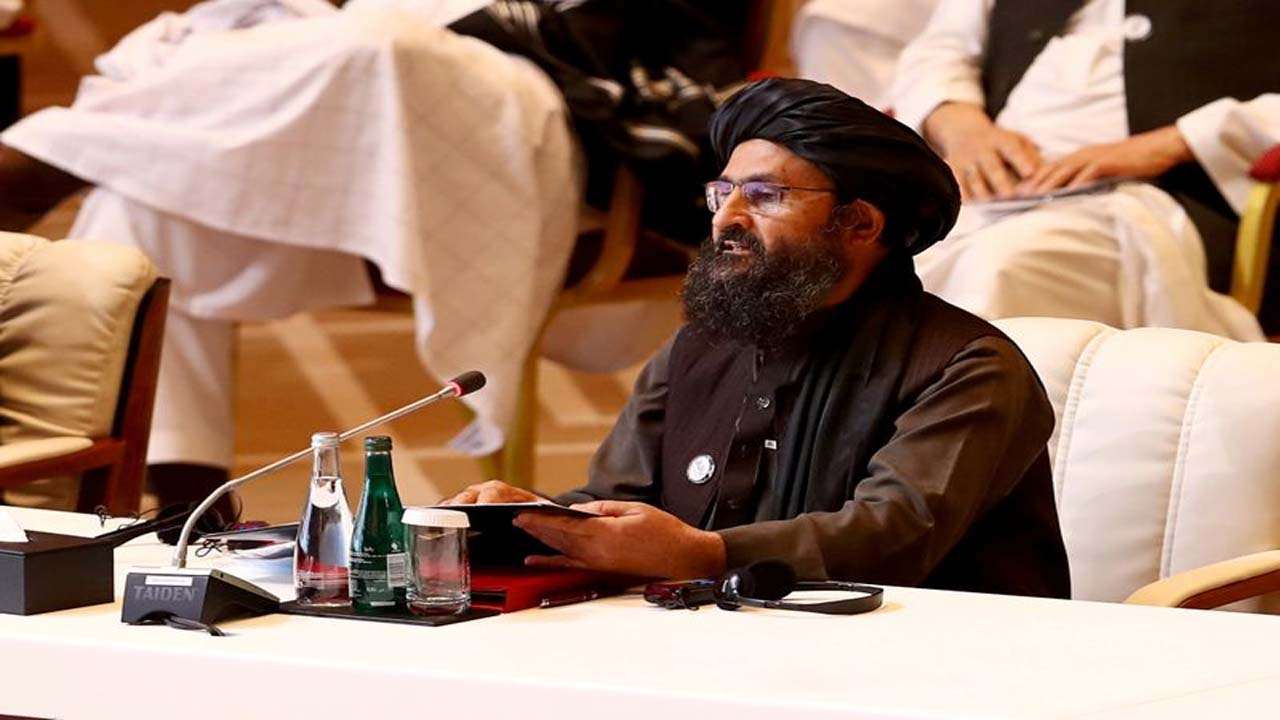 Mullah Abdul Ghani Baradar at Doha peace talks