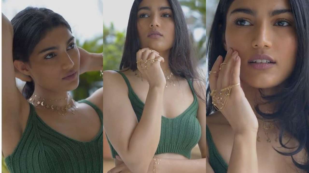Salman Khan's niece Alizeh Agnihotri flaunts sexy curves in green bralette,  burns up the internet - WATCH