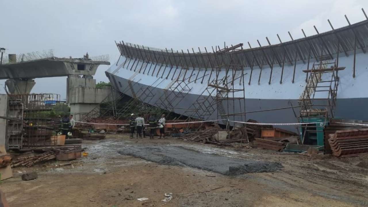 Mumbai: 13 labourers injured after portion of under-construction flyover collapses