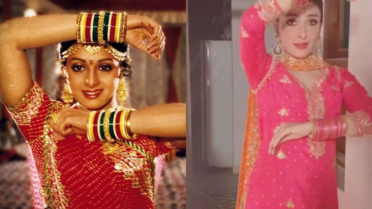 1280px x 720px - Pakistani actress Ayeza Khan recreates Sridevi's hit song 'Mere Haathon  Mein' - watch