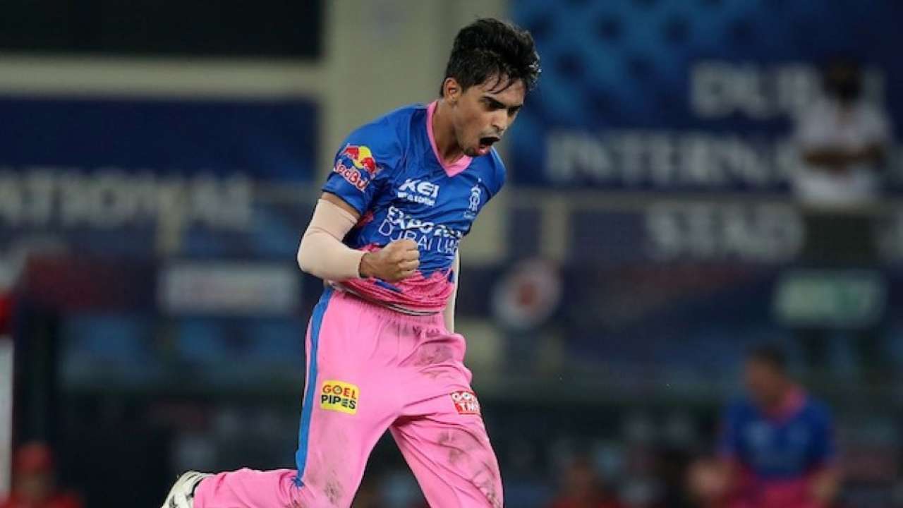 Kartik Tyagi defended four runs off the final over to hand RR a 2-run win | Photo: BCCI / IPL