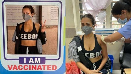 Malaika Arora trolled for inappropriate outfit during vaccination