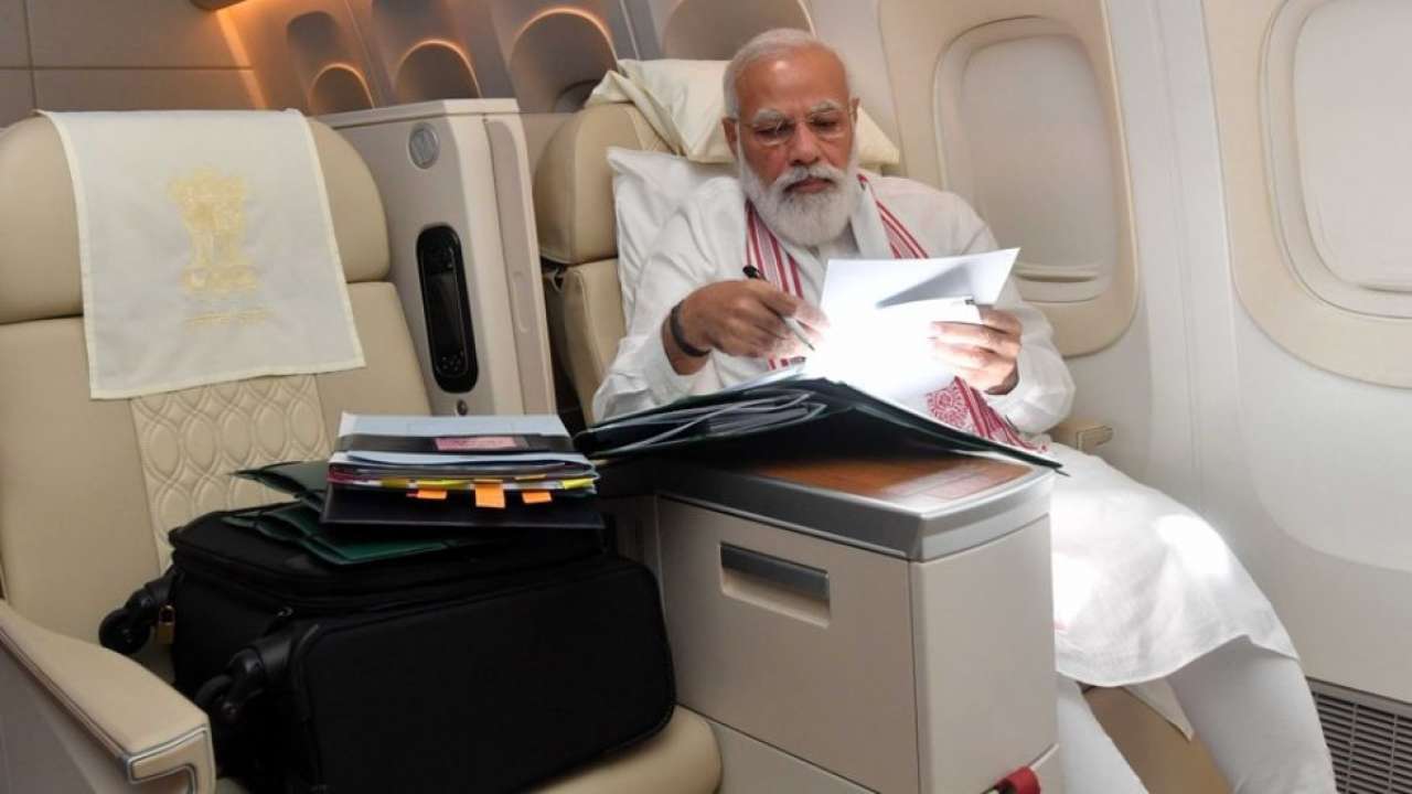 ‘a Long Flight Also Means Opportunities’: Pm Modi Shares Inside Pic 