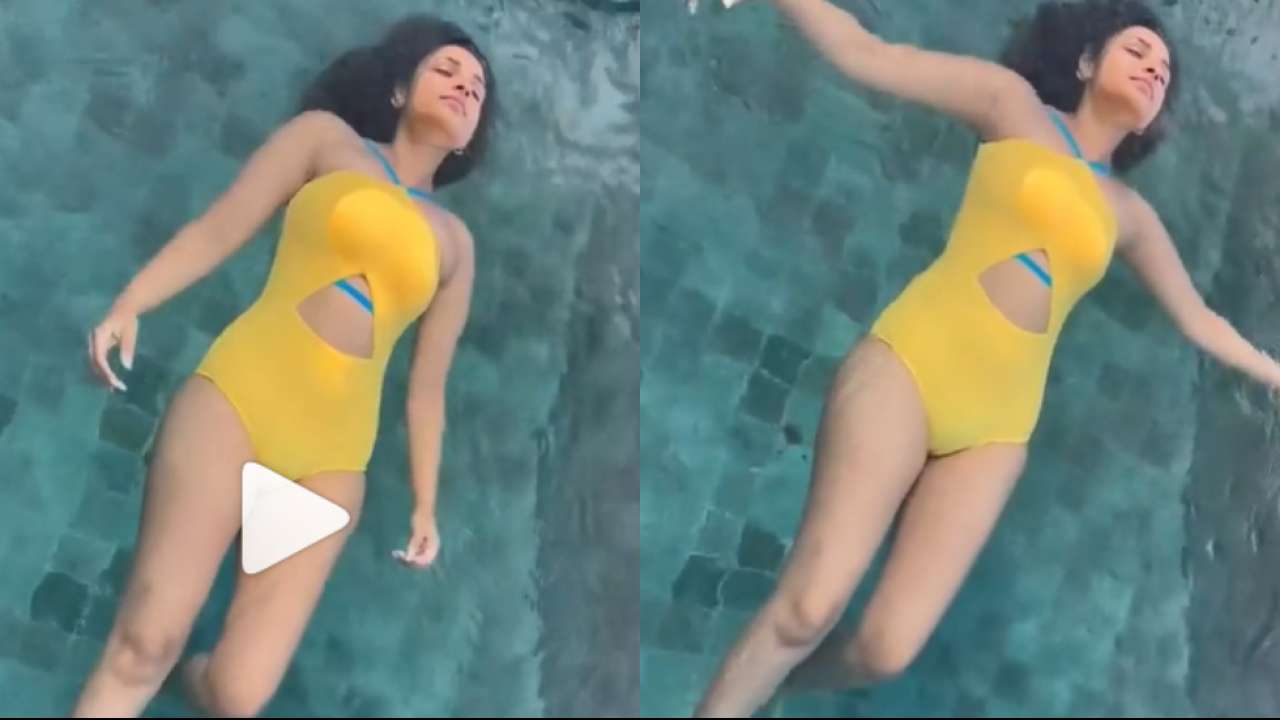 Priyanka Chopra Ki Sexy Video - Parineeti Chopra enjoys a pool day in Maldives, drops video in sexy yellow  monokini