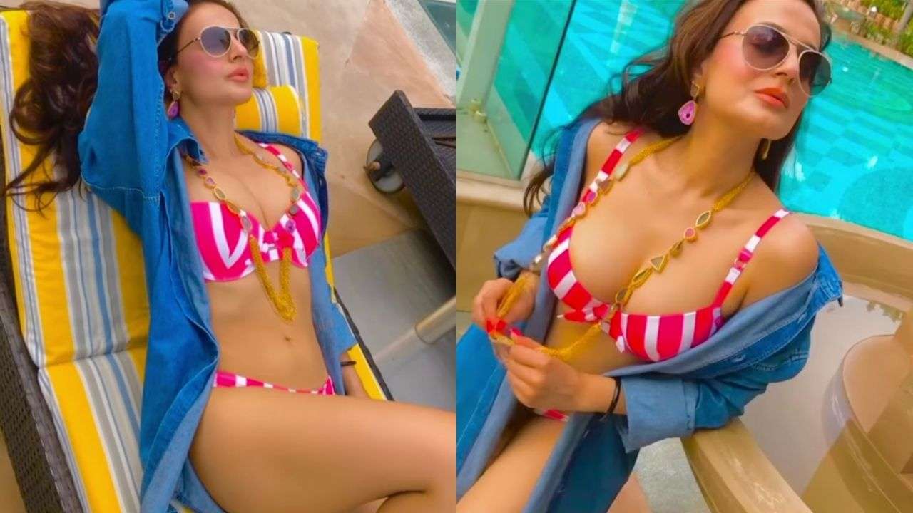 Ameesha Patel Is Hotness Overloaded In Latest Photos Flaunts Her Sexy Figure In Colourful