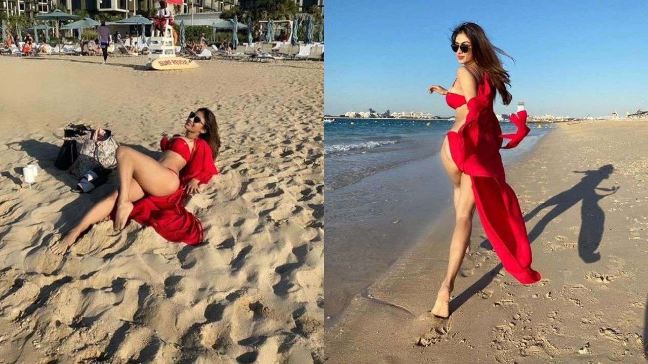 Mouni Roy loks ravishing in red hot bikini