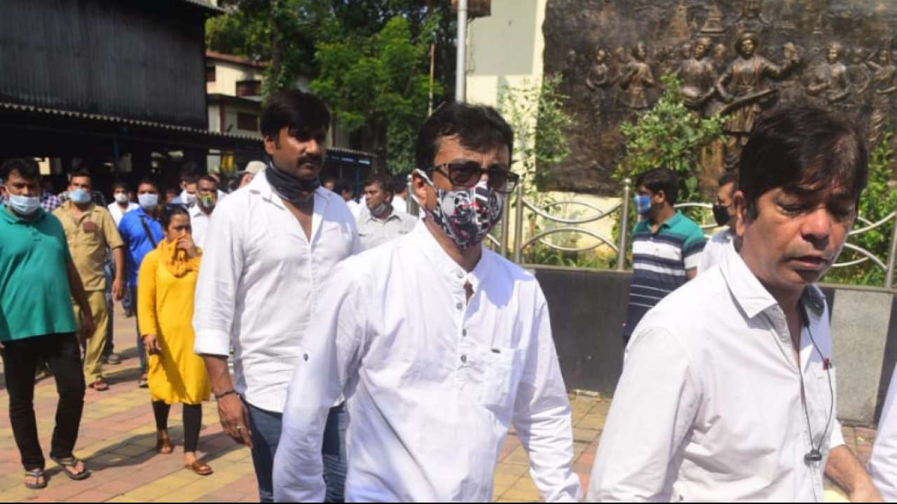 Amit Bhatt arrives to pay his last respects