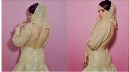 Urfi Javed's backless dress