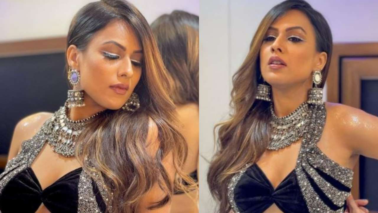 Manvi Nangi Sex Xxx - Nia Sharma sizzles in sexy black bralette teamed with long skirt - Check  out her hot photos