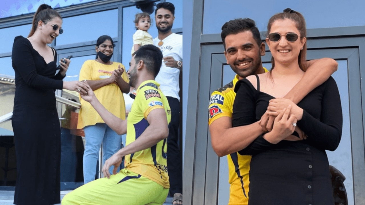 Malti Chahar X Video - Watch: 'It's a yes' for Deepak Chahar as he proposes to his girlfriend  after CSK vs PBKS match