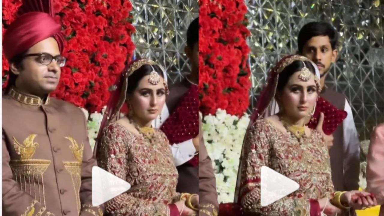 1280px x 720px - Dulhan ka gussa! Bride gets angry for THIS reason, does this on stage -  WATCH viral video here