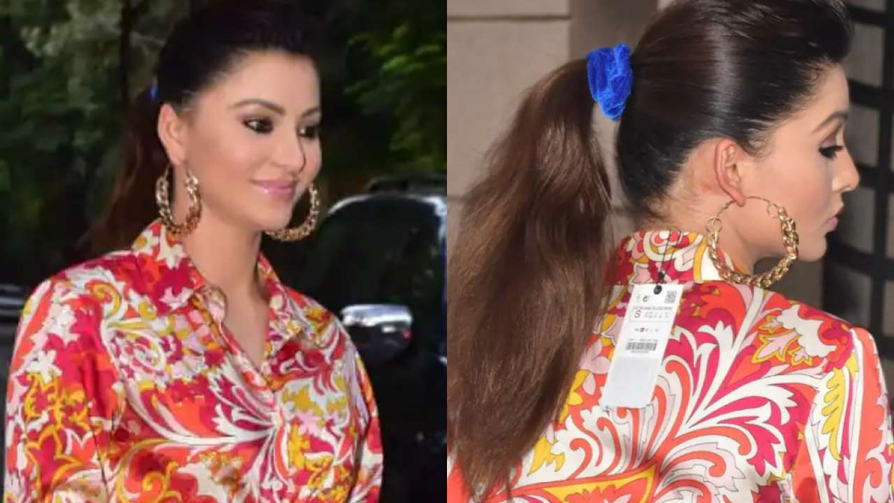 Urvashi Heroine Chudai Video - Urvashi Rautela spotted in Mumbai with price tag on her top - See photo
