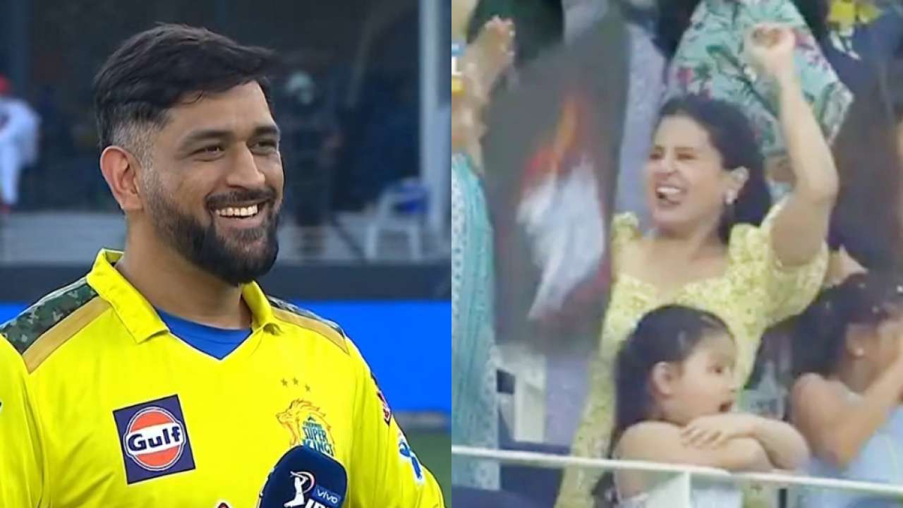 Watch: Sakshi dances with joy as MS Dhoni-led Chennai Super Kings win IPL 2021, video goes viral