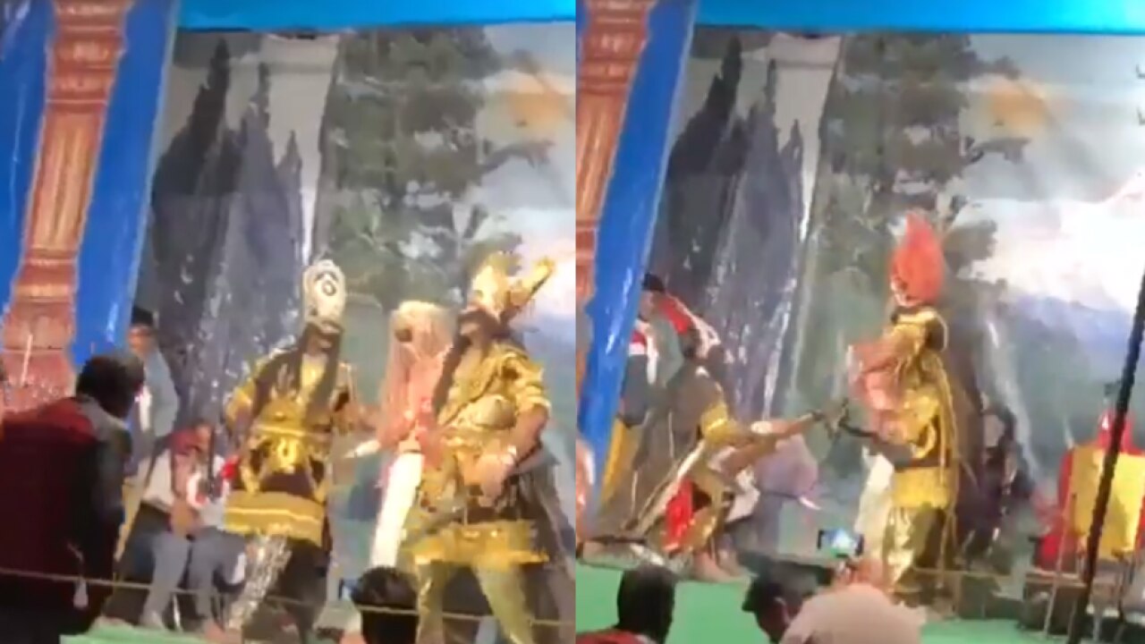 Punjab di Ramayan': Hilarious video of Ravan doing bhangra in Ramlila goes viral, Twitter reacts Punjab di Ramayan': Hilarious video of Ravan doing bhangra in Ramlila goes viral, Twitter reacts