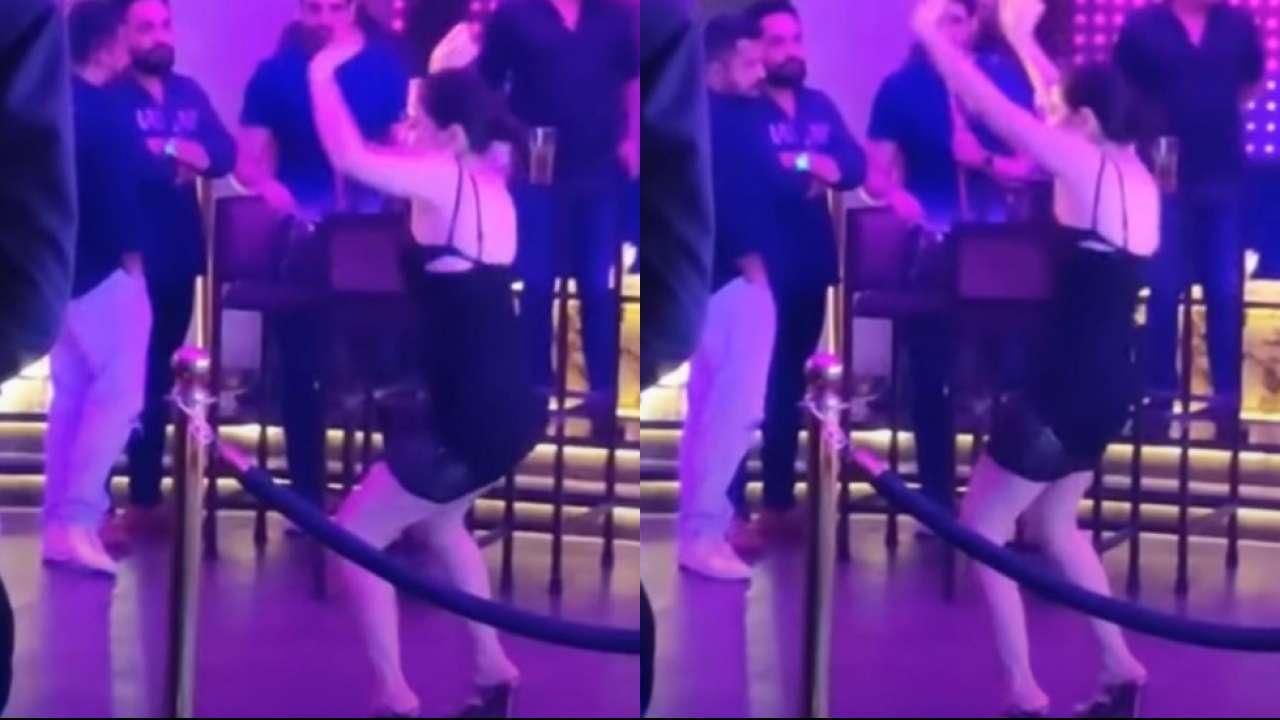 Xx Video Salman Khan Hd - Urfi Javed shows off her sexy dance moves in new video wearing short black  dress - WATCH