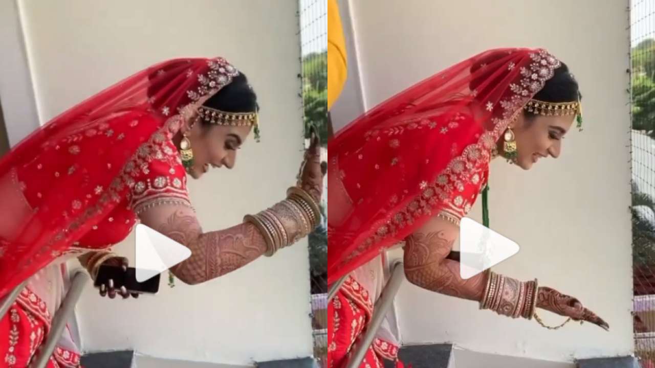 Naughty dulhan! Bride showers flying kisses at groom before wedding