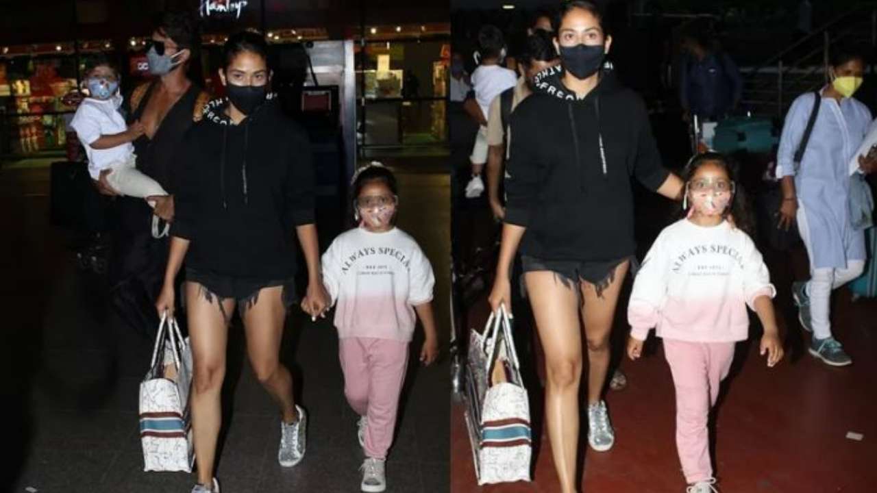 Mira Rajput gets mercilessly trolled for wearing hot pants at airport, netizens say ‘wah kya zamana aa gaya hai’