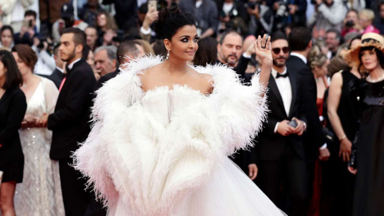 Aishwarya Rai Bachchan's white fur dress