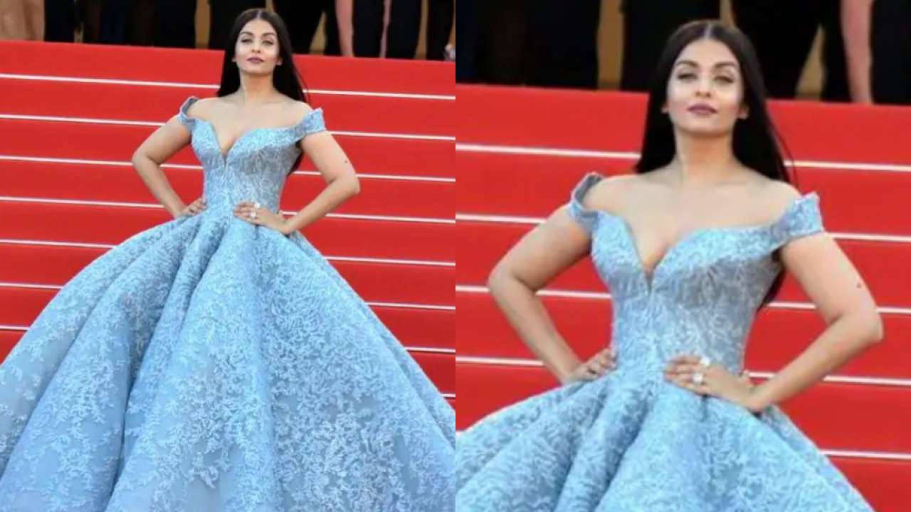 Aishwarya Rai Bachchan's blue floral gown