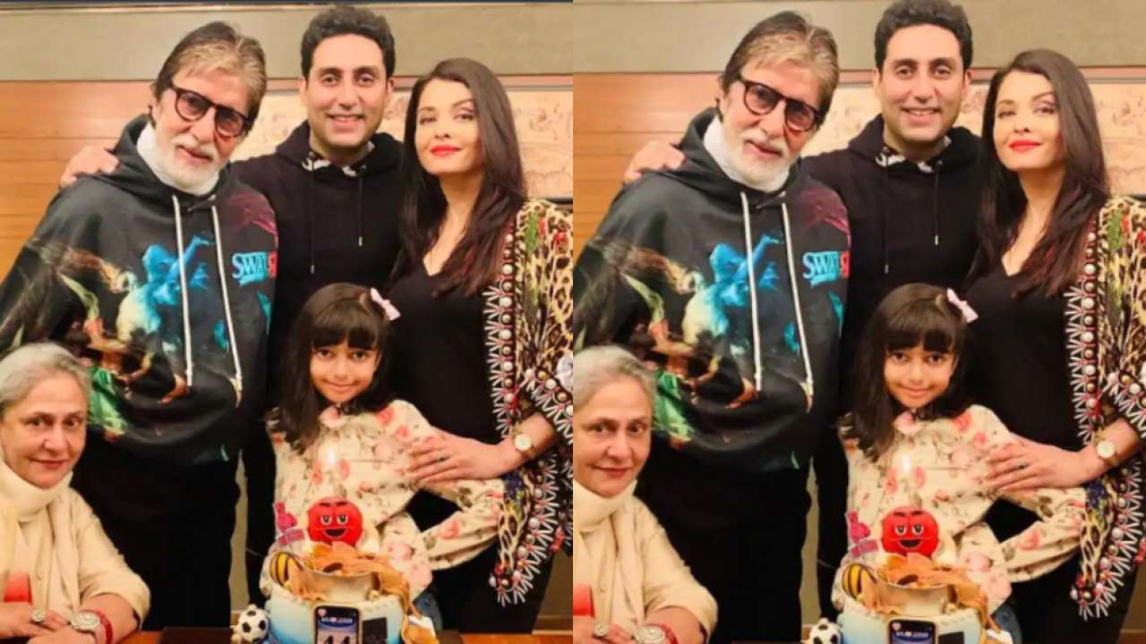 Aishwarya Rai Bachchan with her family
