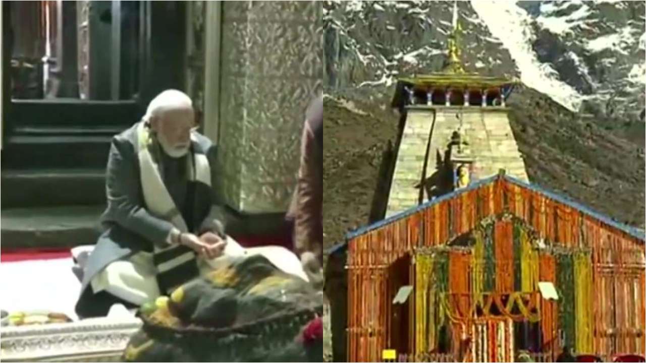 PM Modi offers prayers at Kedarnath temple in Uttarakhand PM Modi offers prayers at Kedarnath temple in Uttarakhand