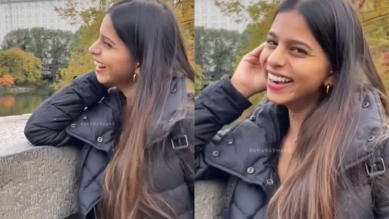 Shah Rukh Khan's daughter Suhana laughs as friend teaches her how to pose- WATCH