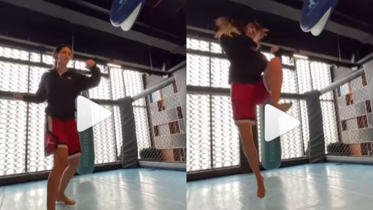 Disha Patani aces 720 kick, rumoured boyfriend Tiger Shroff reacts– WATCH