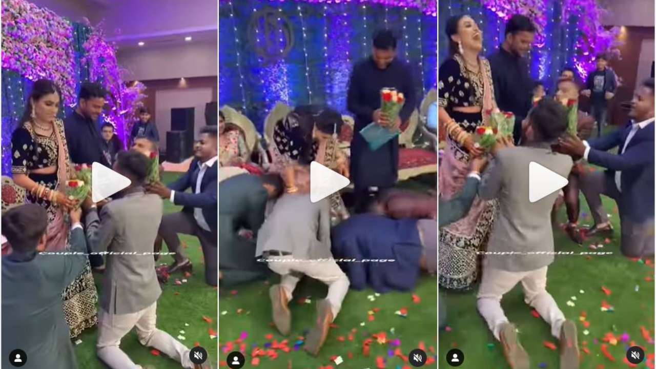 Dulhe ke friends ka dhaansu dance! Groom's friends surprise bride by doing  THIS - Watch viral video
