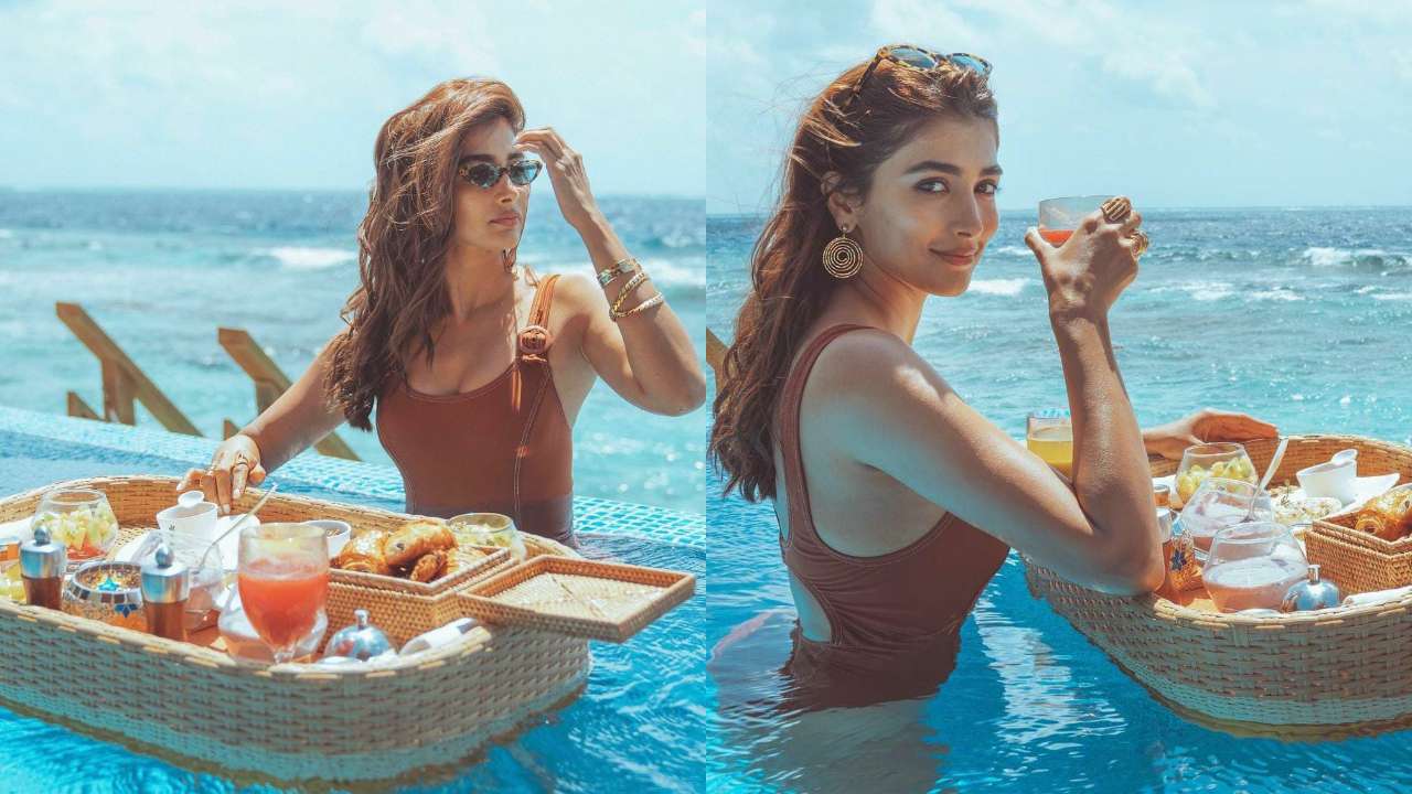 Pooja Hegde raises temperature in bikini top, drops sizzling hot photos  from Maldives vacay