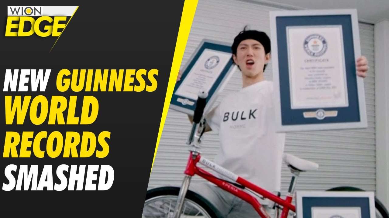Guinness World Records Day 2021 From backflips between bars to pogo