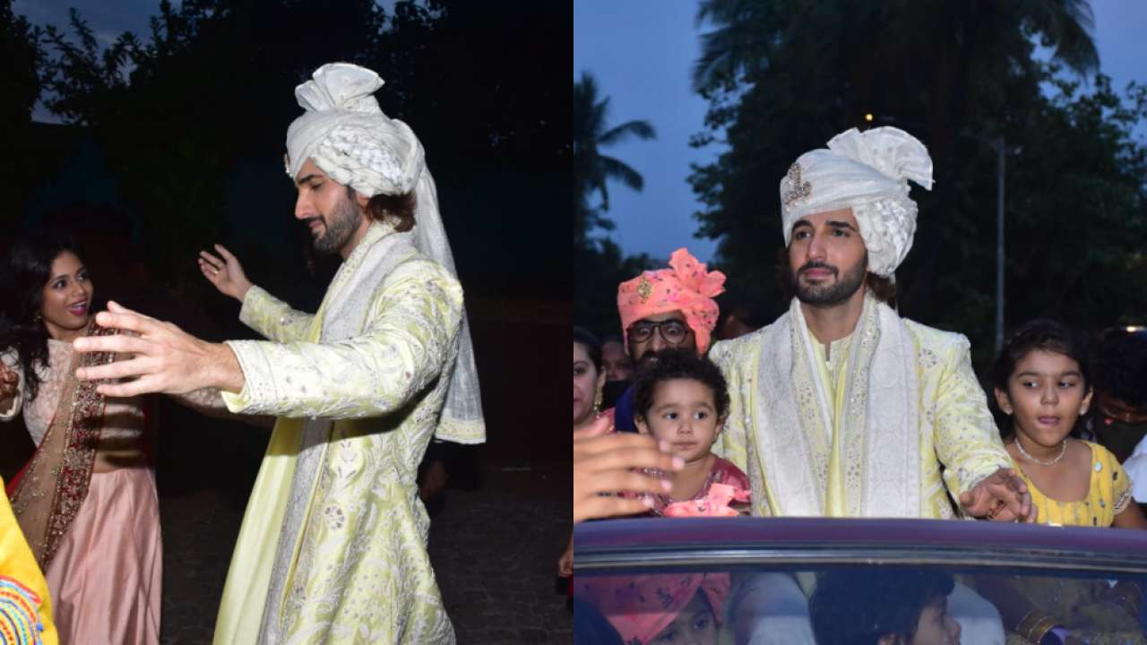 Aditya Seal arrives with the Baraat