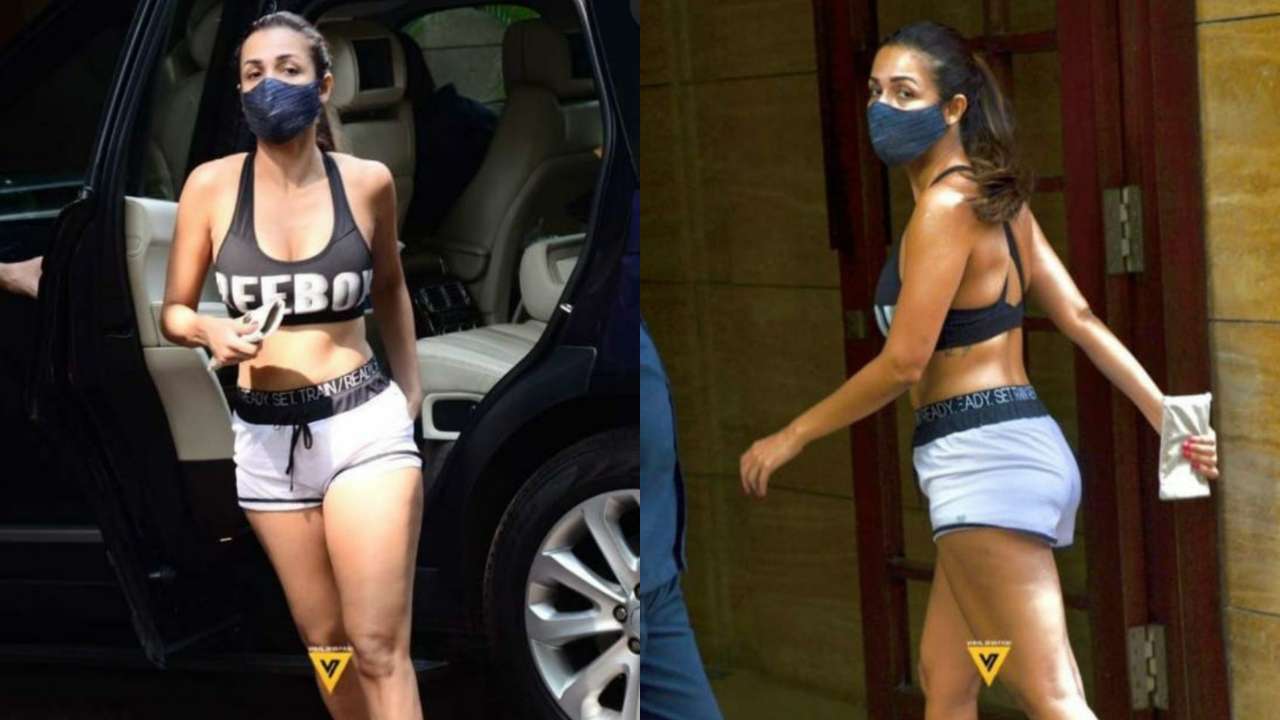 Malaika Arora is unbelievably sexy in sports bra and shorts. See
