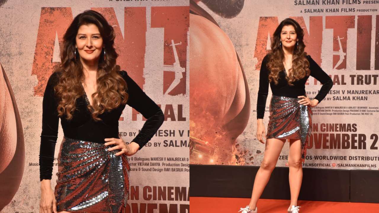 At 61, Salman Khan's ex Sangeeta Bijlani sizzles in mini skirt at 'Antim'  screening - see photos