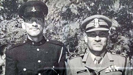 General Rawat with his father