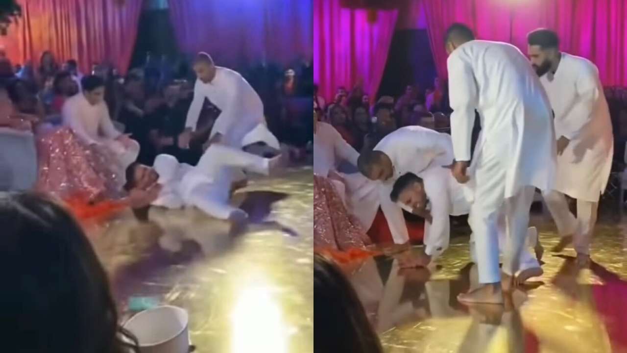 Groom's friend tries to perform stunt in VIRAL video - Watch what ...