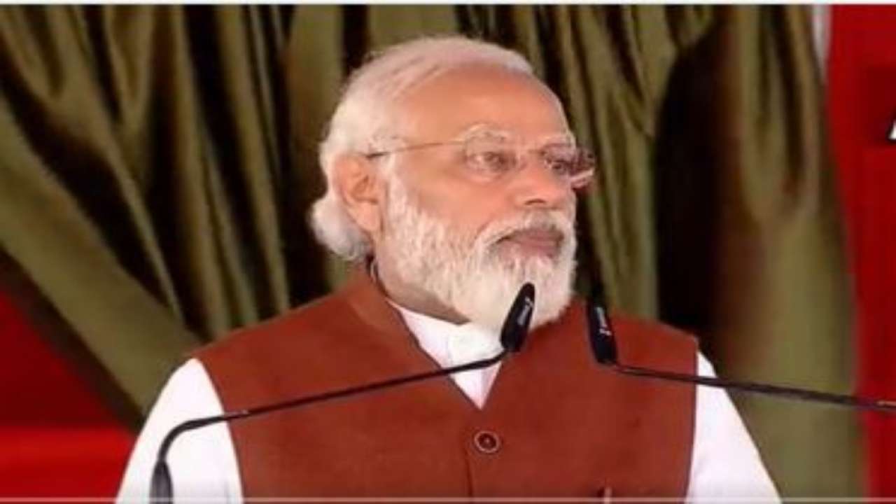Pm modi inaugurates saryu nahar national project in uttar pradesh's balrampur