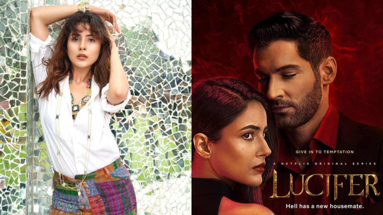 Shehnaaz Gill poses with 'Lucifer', shares poster with Tom Ellis