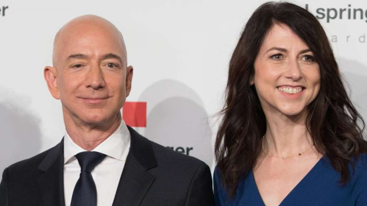 Jeff Bezos and MacKenzie Scott