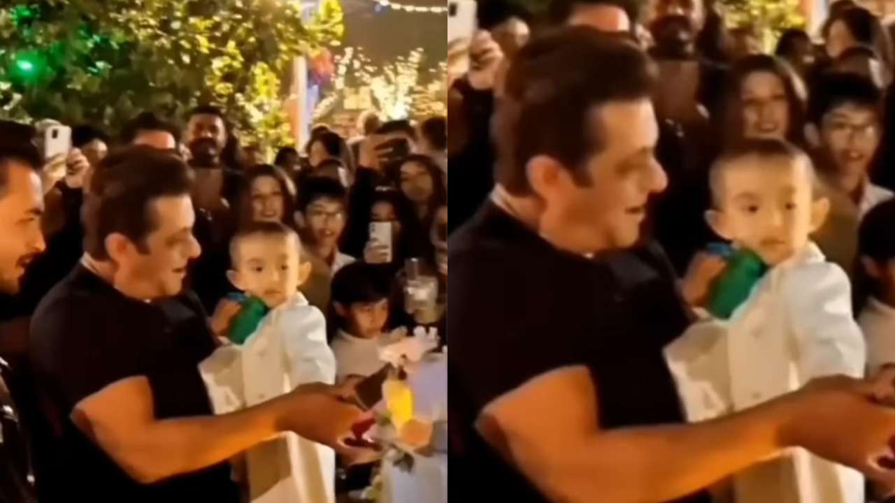 Inside Salman Khan's birthday bash: Actor cuts cake with niece ...