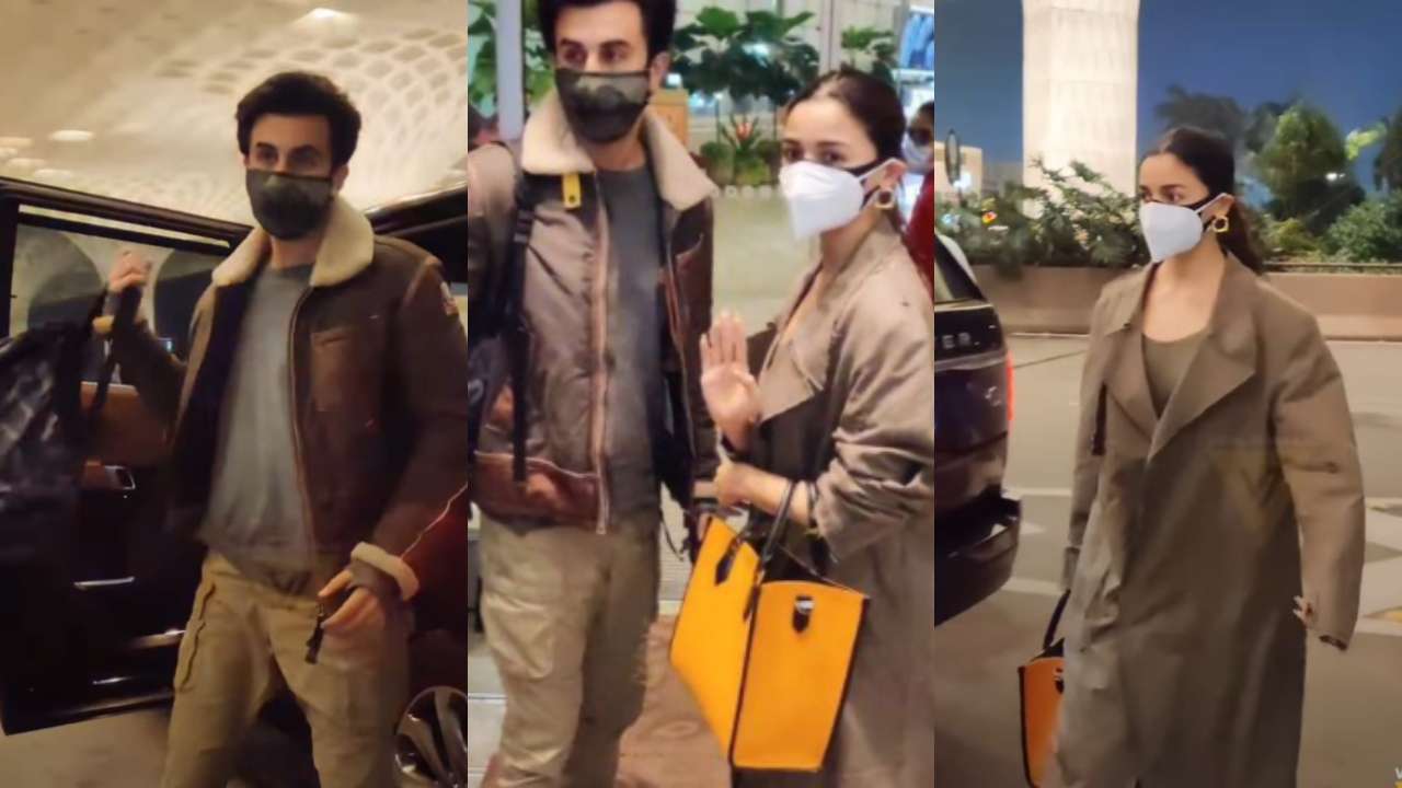 Alia Bhatt, Ranbir Kapoor leave Mumbai to celebrate New Year together at  secret location - Watch viral video