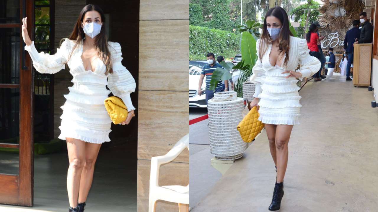 malaika arora white dress