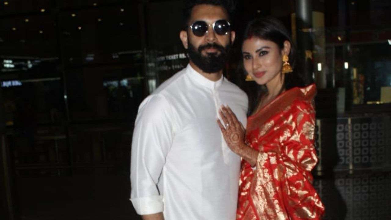 WATCH: Mouni Roy's first appearance with husband Suraj Nambiar post wedding wins internet