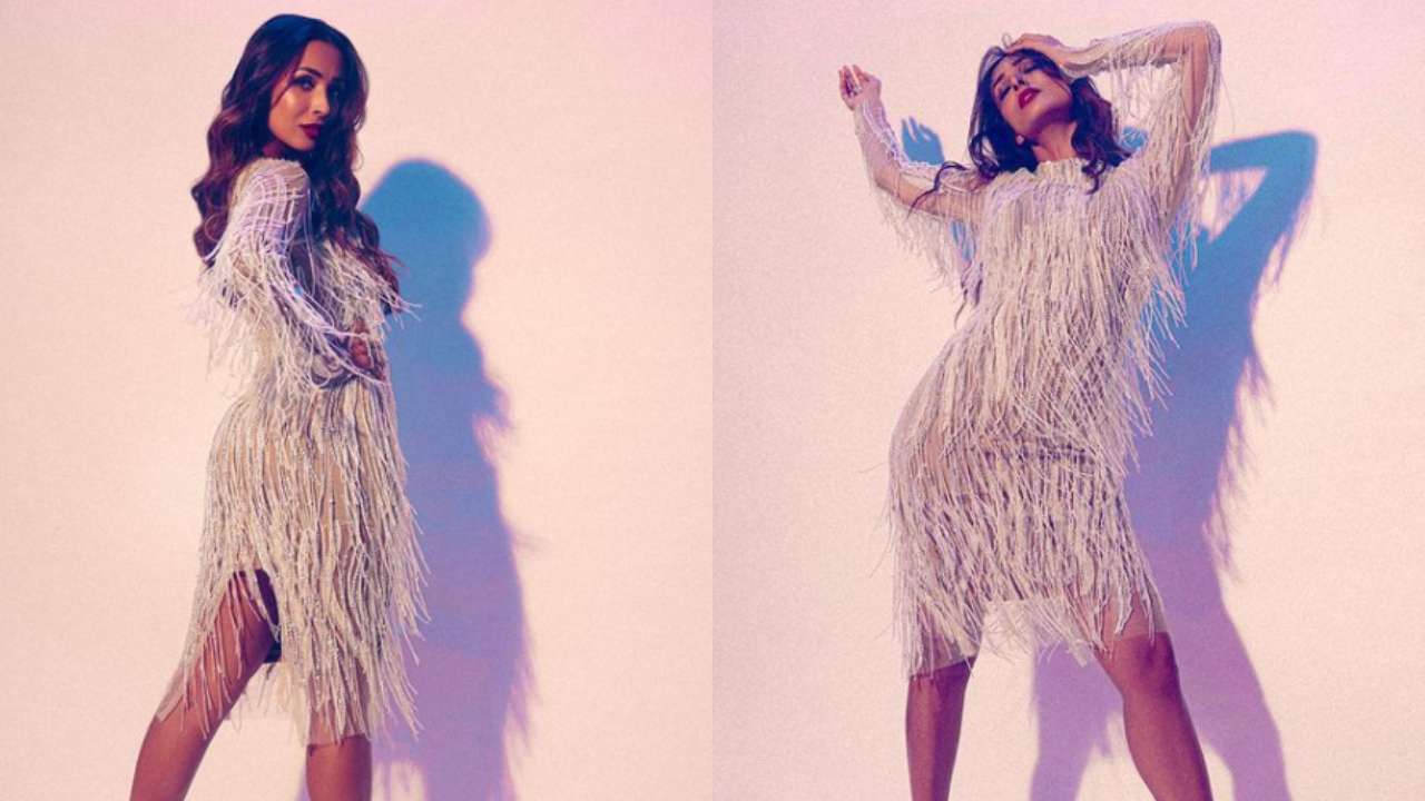 Malaika Arora Turns Heads In Shimmery Tassel Dress, See Viral Pics