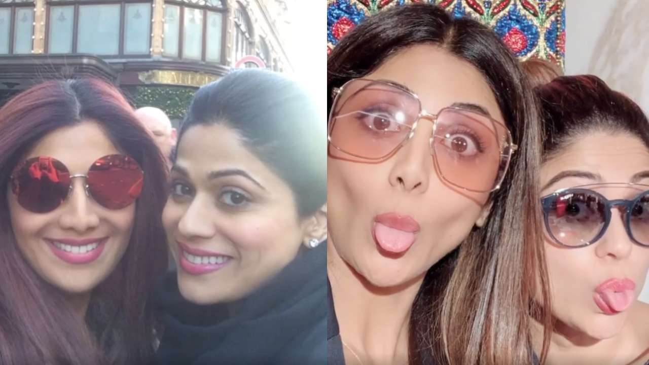Shelpa Shetty Xx Videos - Shilpa Shetty shares lovely throwback pictures with her 'tunki' Shamita Shetty  on her birthday